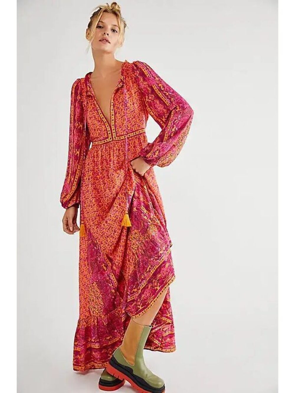 New Free People Happy Feelings Midi Dress Size Xs